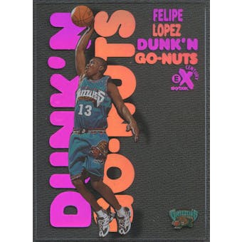 1998/99 E-X Century #20 Felipe Lopez Dunk 'N Go Nuts