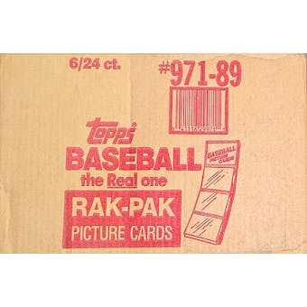 1989 Topps Baseball Rack 6-Box Case