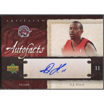 2007/08 Artifacts #AFTF T.J. Ford Autofacts Auto