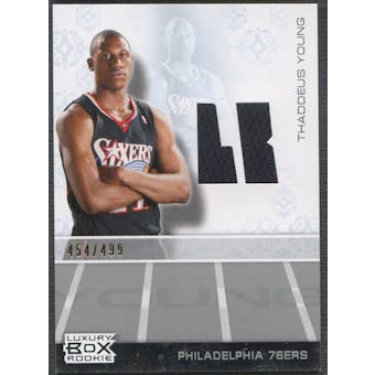 2007/08 Topps Luxury Box #TY Thaddeus Young Rookie Jersey #454/499