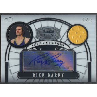 2007/08 Bowman Sterling #RB Rick Barry Jersey Auto #156/340