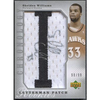 2006/07 Chronology #138 Shelden Williams Rookie Patch Letter "I" Auto #98/99