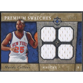 2006/07 Ultimate Collection #PRMC Mardy Collins Premium Swatches Rookie Jersey #37/75