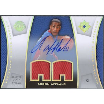 2007/08 Ultimate Collection #AA Arron Afflalo Materials Rookie Jersey Auto