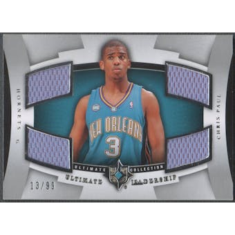 2007/08 Ultimate Collection #CP Chris Paul Leadership Jersey #13/99