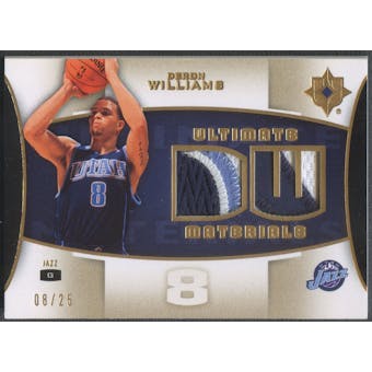 2007/08 Ultimate Collection #DW Deron Williams Materials Patch #08/25