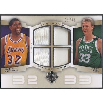 2007/08 Ultimate Collection #JB Magic Johnson & Larry Bird Matchups Patch #02/25