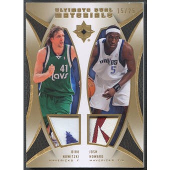 2007/08 Ultimate Collection #DNH Dirk Nowitzki & Josh Howard Materials Dual Patch #15/25
