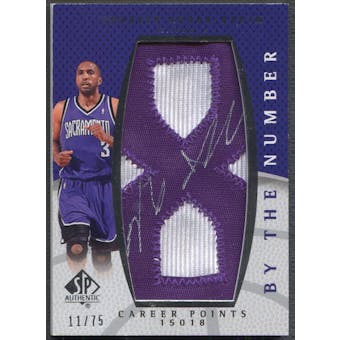 2007/08 SP Authentic #BNSA Shareef Abdur-Rahim By The Number "8" Patch Auto #11/75