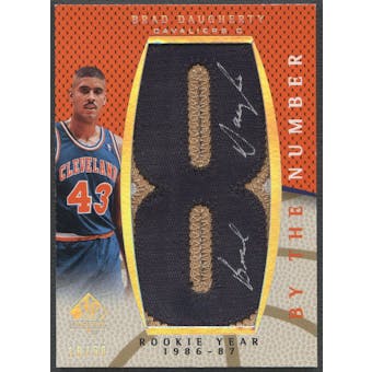 2007/08 SP Authentic #BNDA Brad Daugherty By The Number Rookie Year "8" Patch Auto #18/50