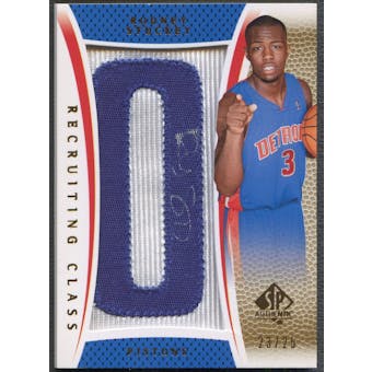 2007/08 SP Authentic #RCRS Rodney Stuckey Recruiting Class Team Name Rookie Letter "O" Patch Auto #23/25