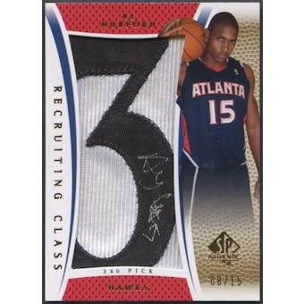 2007/08 SP Authentic #RCAH Al Horford Recruiting Class Draft Position Rookie Number "3" Patch Auto #08/15