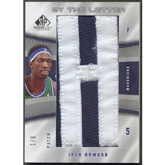 2006/07 SP Game Used #JH Josh Howard By the Letter "H" Patch #1/6