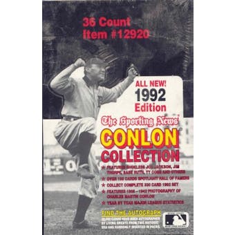 1992 Conlon Collection Baseball Box
