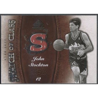 2007/08 SP Game Used #SCJS John Stockton Swatch of Class Jersey