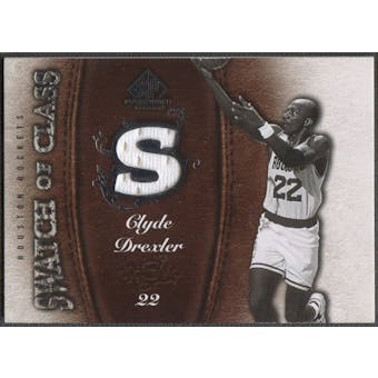 2007/08 SP Game Used #SCCD Clyde Drexler Swatch of Class Jersey