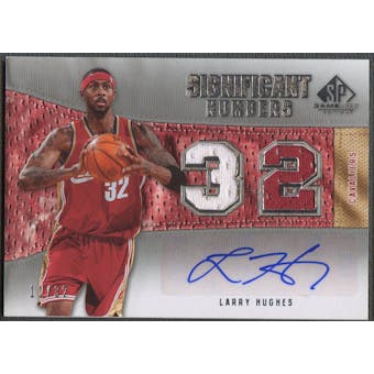 2007/08 SP Game Used #LH Larry Hughes Significant Numbers Jersey Auto #11/32