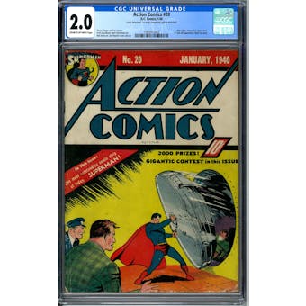 Action Comics #20 CGC 2.0 (C-OW) *1993912002*