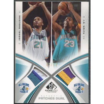 2005/06 SP Game Used #MS Jamaal Magloire & J.R. Smith Authentic Fabrics Dual Patch #02/15