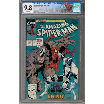 Amazing Spider-Man #344 CGC 9.8 (W) Spider-Man NYC Label *1994812006*