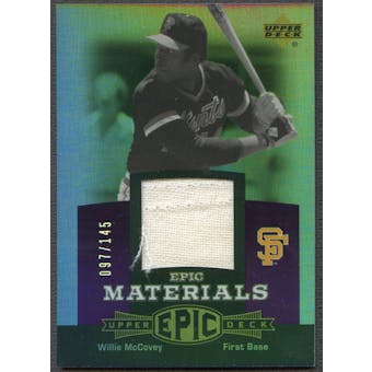 2006 Upper Deck Epic #WM3 Willie McCovey Materials Dark Purple Pants #097/145