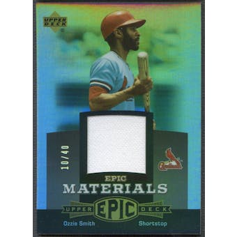 2006 Upper Deck Epic #OS2 Ozzie Smith Materials Grey Jersey #10/40