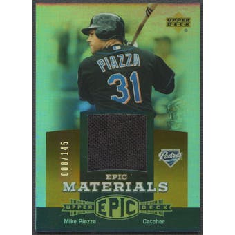 2006 Upper Deck Epic #MP1 Mike Piazza Materials Dark Orange Jersey #008/145