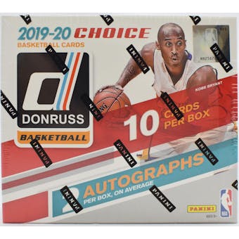 2019/20 Panini Donruss Choice Basketball Hobby Box