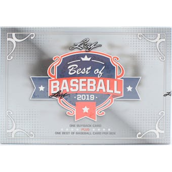2019 Leaf Best Of Baseball Hobby Box
