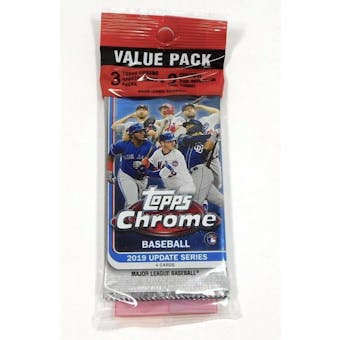 2019 Topps Chrome Update Baseball Value 14-Card Pack (Pink Refractors)