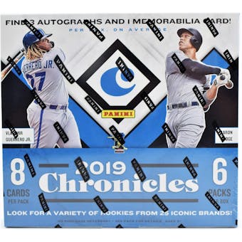 2019 Panini Chronicles Baseball 8-box- DACW Live 30 Spot Pick Your Team Break #1