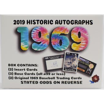 2019 Historic Autographs 1969 Trading Cards Box