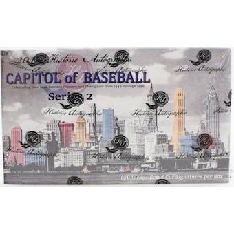 2019 Historic Autographs Capitol of Baseball Series 2 Baseball Hobby Box