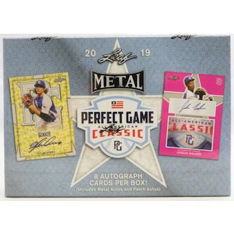 2019 Leaf Metal Perfect Game All-American Baseball Hobby Box