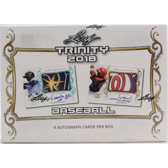2018 Leaf Trinity Baseball Hobby Box