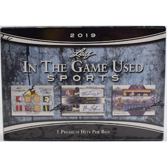 2019 Leaf In The Game Used Sports Hobby Box