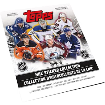 2019/20 Topps NHL Hockey Sticker Collection Album (Lot of 100)