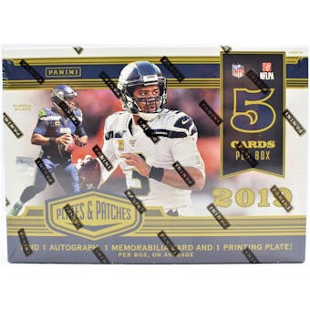 2019 Panini Plates and Patches Football Hobby Box