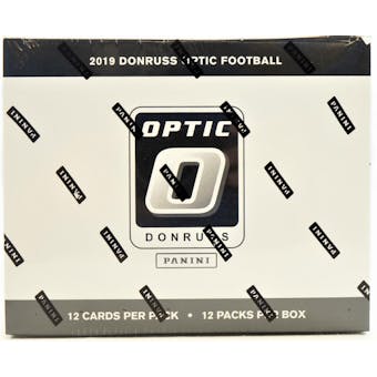 2019 Panini Donruss Optic Football Jumbo Value 12-Pack Box