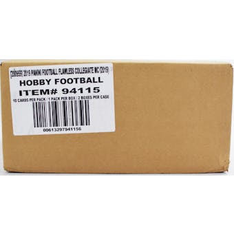 2019 Panini Flawless College Football Hobby 2-Box Case