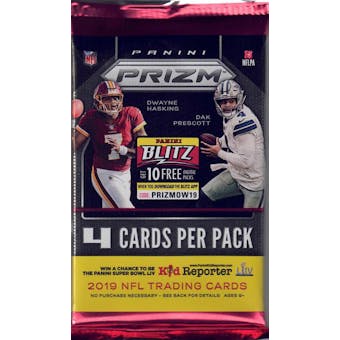 2019 Panini Prizm Football Retail Pack (Lot of 24 = 1 Box)