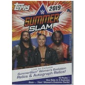 2019 Topps WWE SummerSlam Wrestling 10-Pack Blaster Box