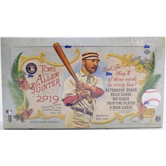 2019 Topps Allen & Ginter Baseball 6-Box- DACW Live 30 Spot Pick Your Team Break #2