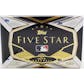 2019 Topps Five Star Baseball Hobby 8-Box Case