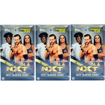 2019 Topps WWE NXT Wrestling Hobby Box (Lot of 3)