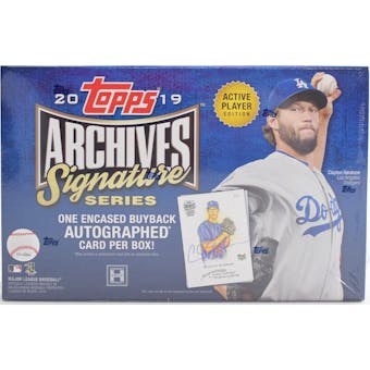 2019 Topps Archives Signature Series Baseball Hobby Box