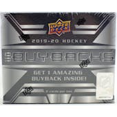 2019/20 Upper Deck Buybacks Hockey Hobby Box