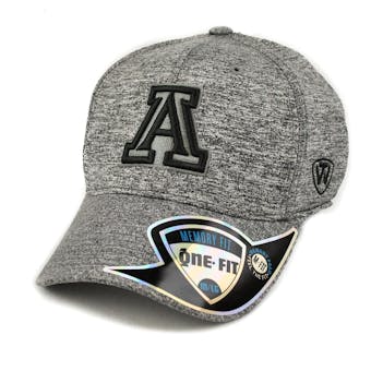 Arizona Wildcats Top Of The World Steam Heather Grey One Fit Flex Hat (Adult One Size)