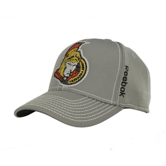 Ottawa Senators Reebok Second Season Cap Grey Fitted Hat (Adult L/XL)