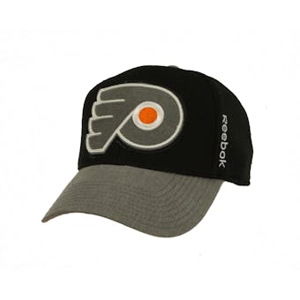 Philadelphia Flyers Reebok Black Playoffs Cap Fitted Hat (Adult L/XL)